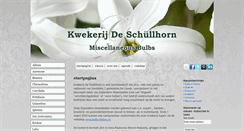 Desktop Screenshot of kwekerijdeschullhorn.nl